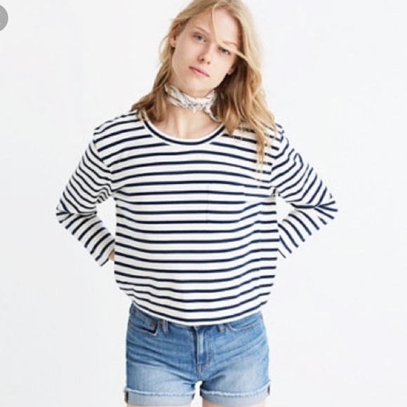 Madewell Tops - Madewell Linden Stripe Long Sleeve
